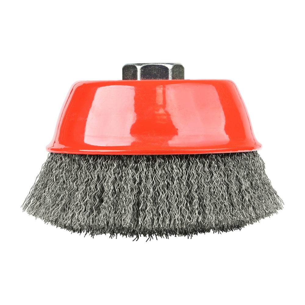 TIMCO Angle Grinder Cup Brush Crimped Steel Wire - 125mm - Image