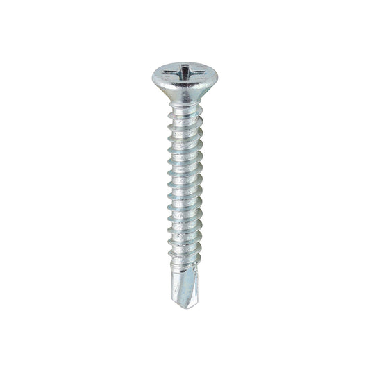TIMCO Window Fabrication Screws Countersunk PH Self-Tapping Self-Drilling Point Zinc - 3.9 x 29 - Image