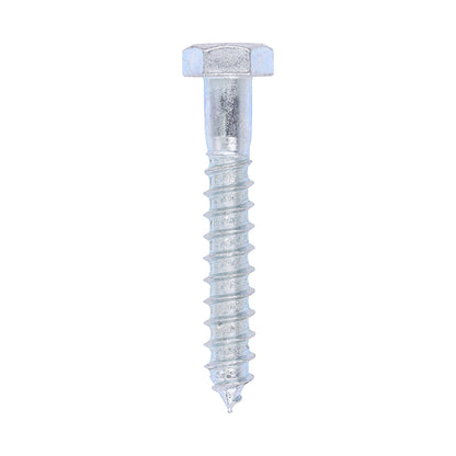 TIMCO Coach Screws Hex Head Silver  - 12.0 x 80 - Image