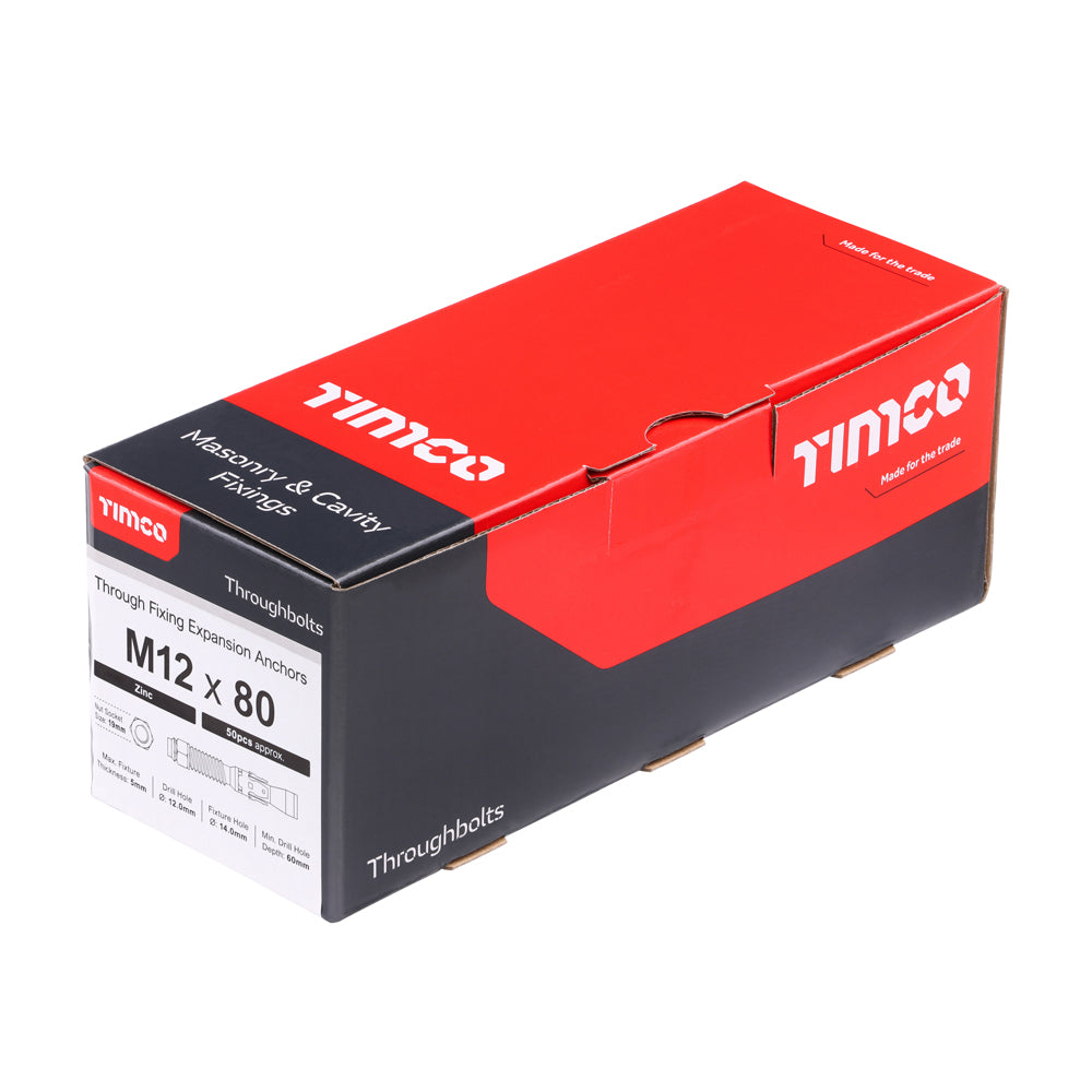 TIMCO Throughbolts Silver - M12 x 80 - Image