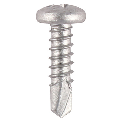 TIMCO Window Fabrication Screws Pan PH Self-Tapping Self-Drilling Point Martensitic Stainless Steel & Silver Organic - 4.2 x 19 - Image