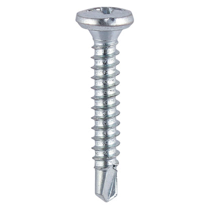 TIMCO Window Fabrication Screws Friction Stay Shallow Pan Countersunk PH Self-Tapping Self-Drilling Point Zinc - 3.9 x 19 - Image