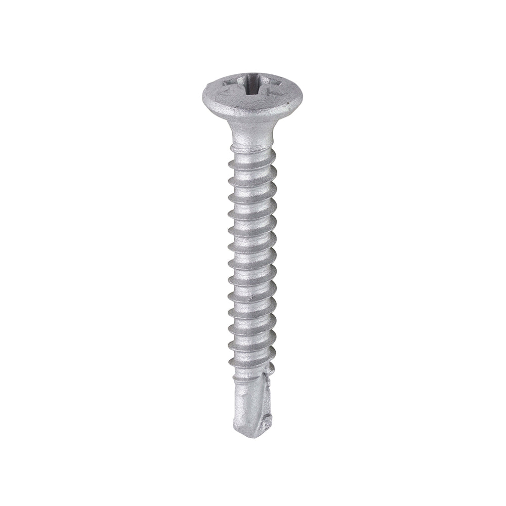 TIMCO Window Fabrication Screws Friction Stay Pan PH Self-Tapping Thread Self-Drilling Point Martensitic Stainless Steel & Silver Organic - 3.9 x 29 - Image