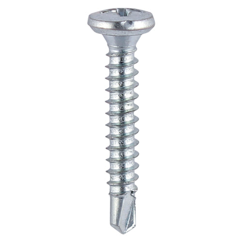 TIMCO Window Fabrication Screws Friction Stay Shallow Pan Countersunk PH Self-Tapping Self-Drilling Point Zinc - 4.8 x 19 - Image