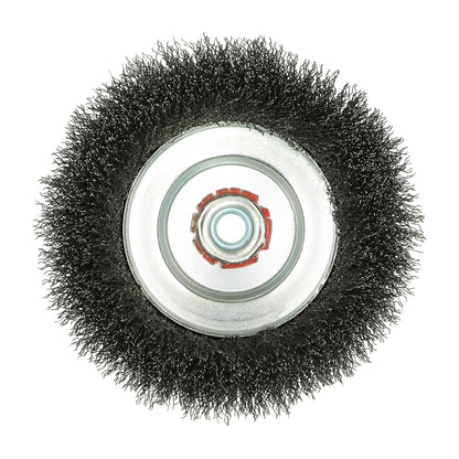 TIMCO Wheel Brush with Plastic Reducer Set Crimped Steel Wire - 150mm - Image