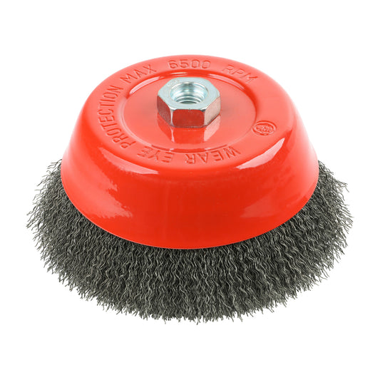 TIMCO Angle Grinder Cup Brush Crimped Steel Wire - 150mm - Image
