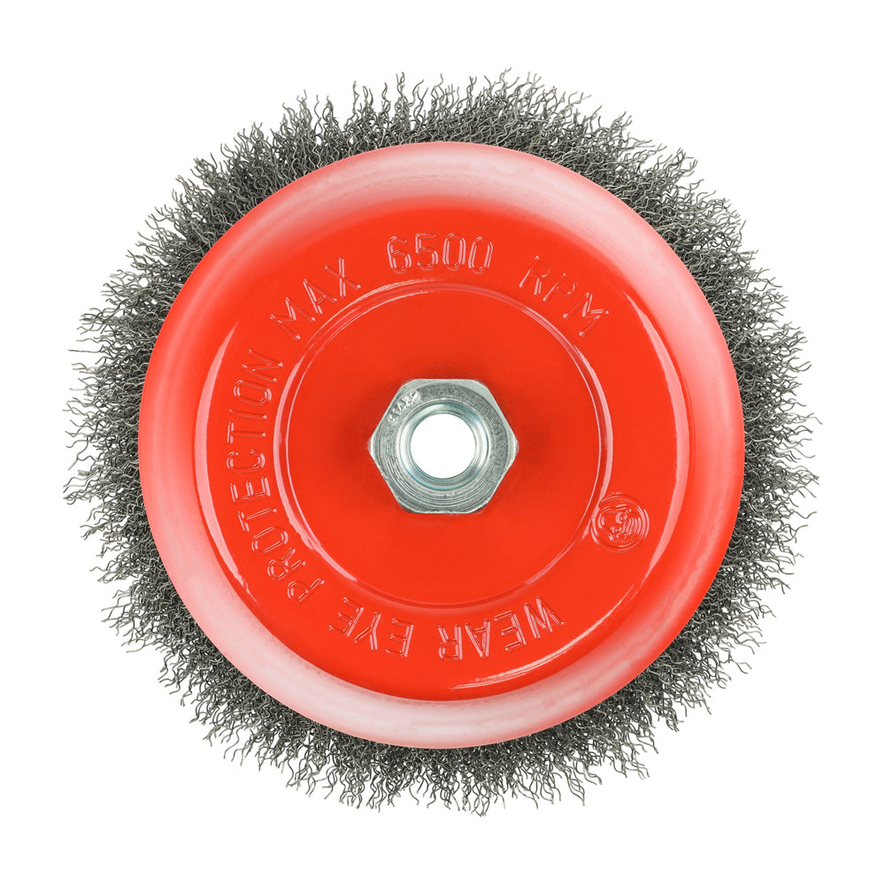 TIMCO Angle Grinder Cup Brush Crimped Steel Wire - 150mm - Image