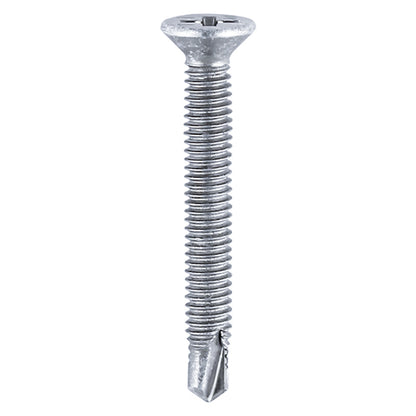 TIMCO Window Fabrication Screws Countersunk PH Metric Thread Self-Drilling Point Zinc - M4 x 38 - Image