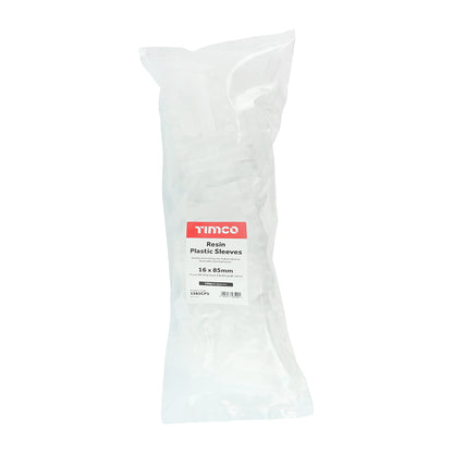 TIMCO Chemical Anchor Resin Plastic Sleeves - 16 x 85 - Image
