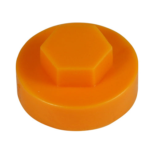 TIMCO Hex Head Cover Caps Tangerine - 16mm - Image
