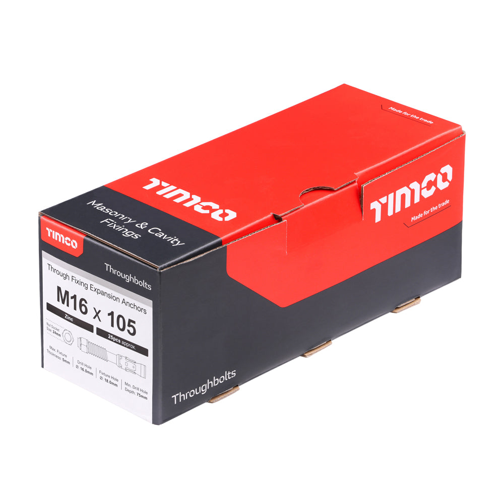 TIMCO Throughbolts Silver - M16 x 105 - Image