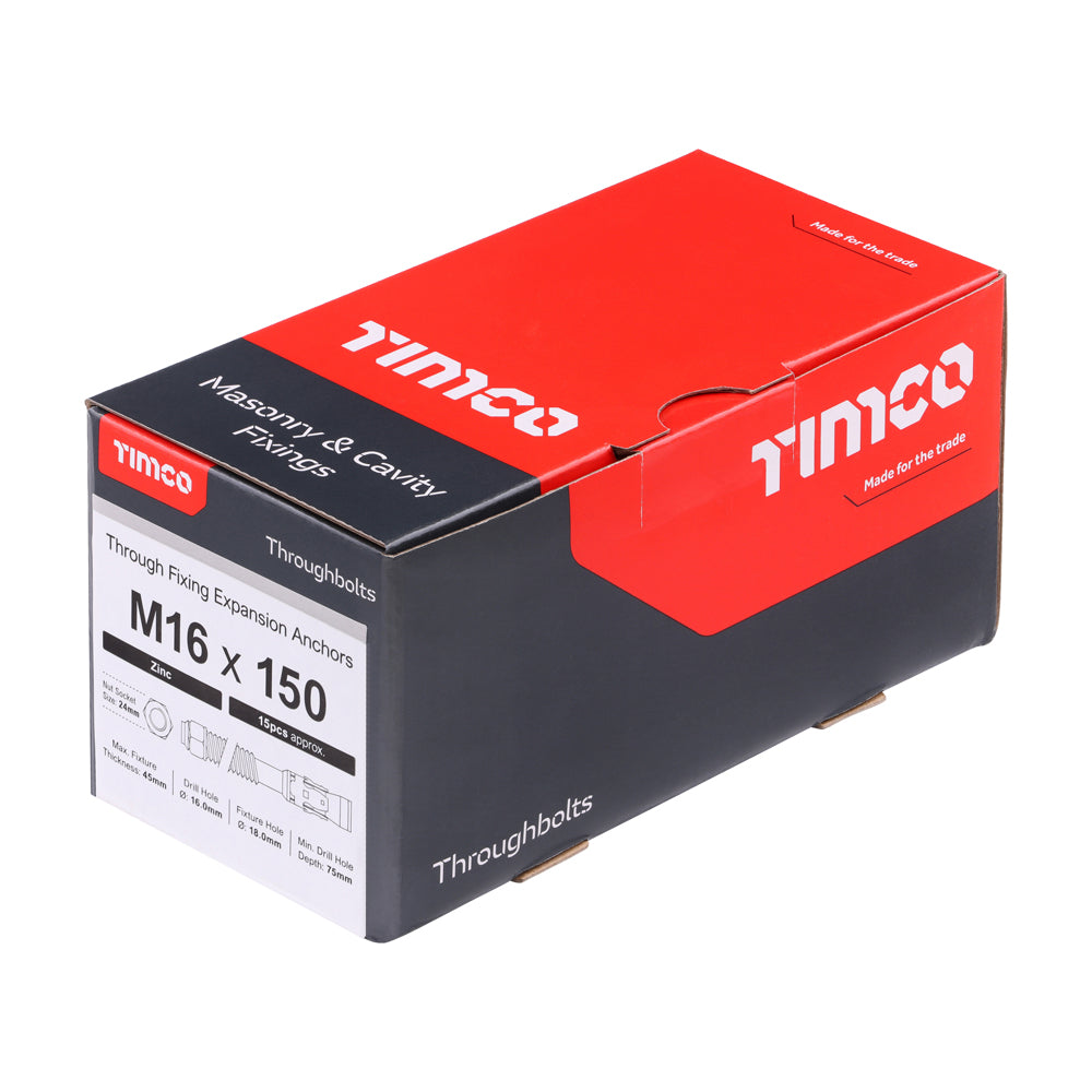 TIMCO Throughbolts Silver - M16 x 150 - Image