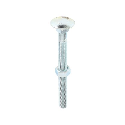 TIMCO Carriage Bolts DIN603 & Hex Full Nuts DIN934 Silver - M16 x 180 - Image