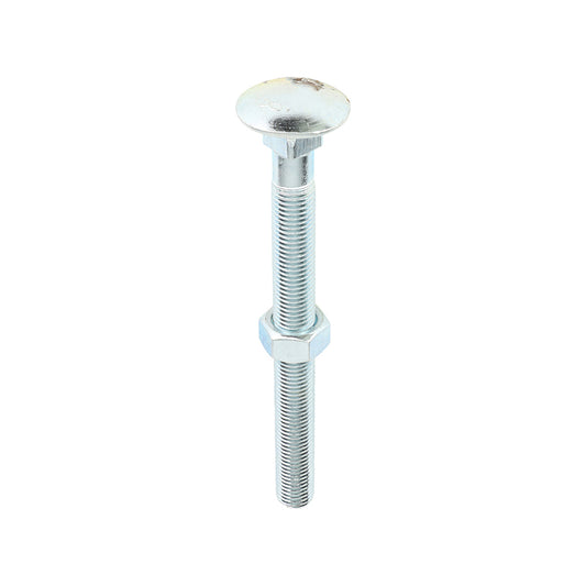 TIMCO Carriage Bolts DIN603 & Hex Full Nuts DIN934 Silver - M16 x 180 - Image