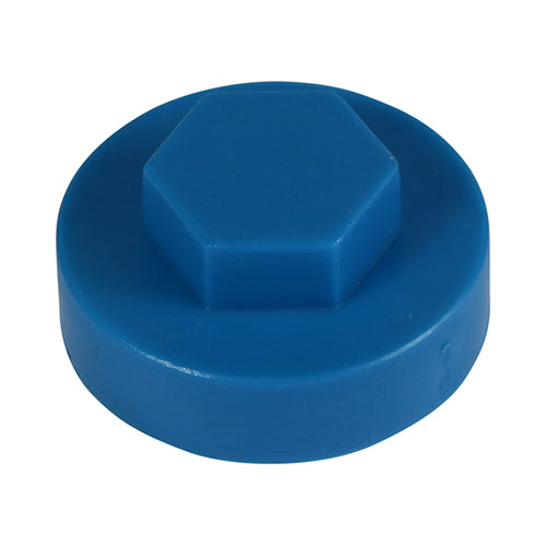 TIMCO Hex Head Cover Caps Solent Blue - 16mm - Image