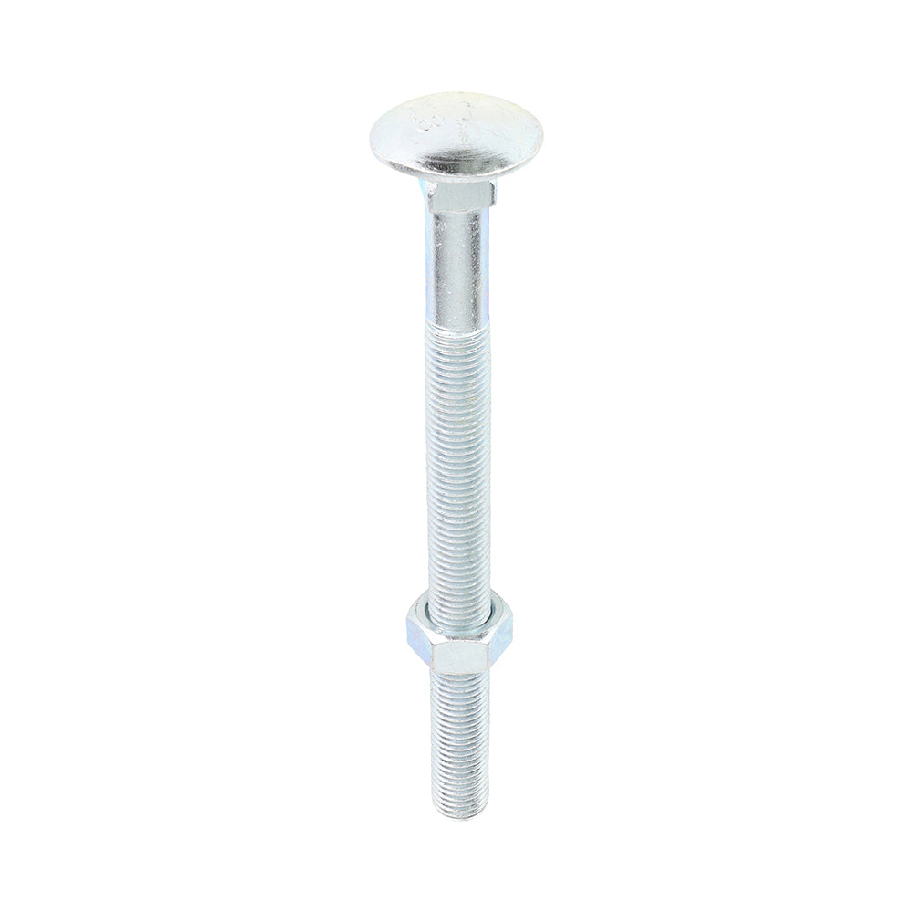 TIMCO Carriage Bolts DIN603 & Hex Full Nuts DIN934 Silver - M16 x 200 - Image