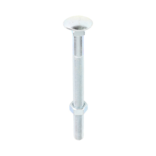 TIMCO Carriage Bolts DIN603 & Hex Full Nuts DIN934 Silver - M16 x 200 - Image