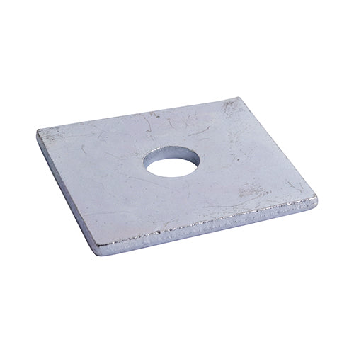 TIMCO Square Plate Washers Silver - M16 x 50 x 50 x 3 - Image