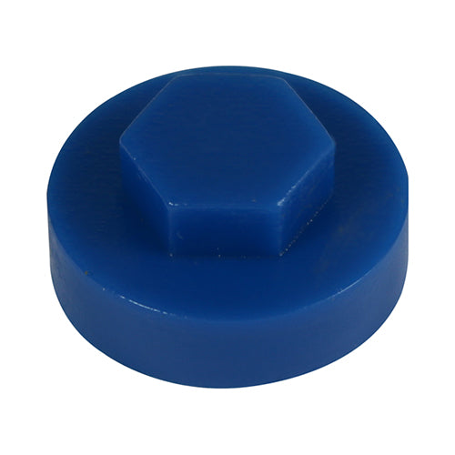 TIMCO Hex Head Cover Caps Gentian Blue - 16mm - Image