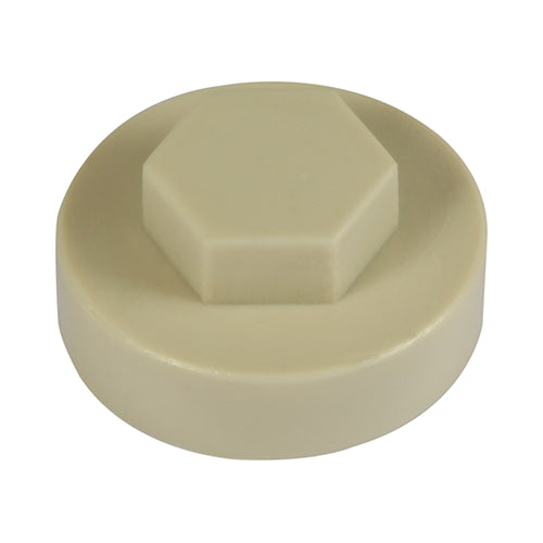 TIMCO Hex Head Cover Caps Beige - 19mm - Image