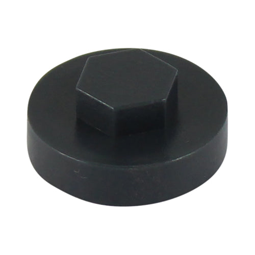 TIMCO Hex Head Cover Caps Raven/Slate Blue - 19mm - Image
