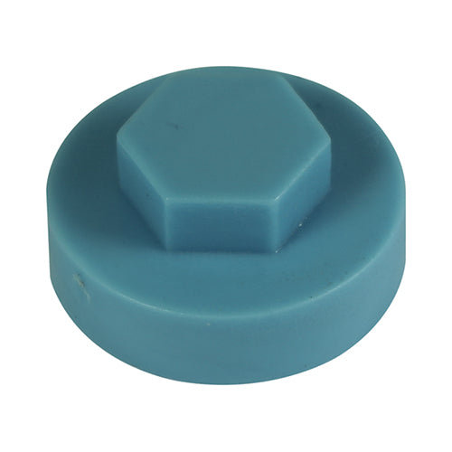 TIMCO Hex Head Cover Caps Wedgewood Blue - 19mm - Image