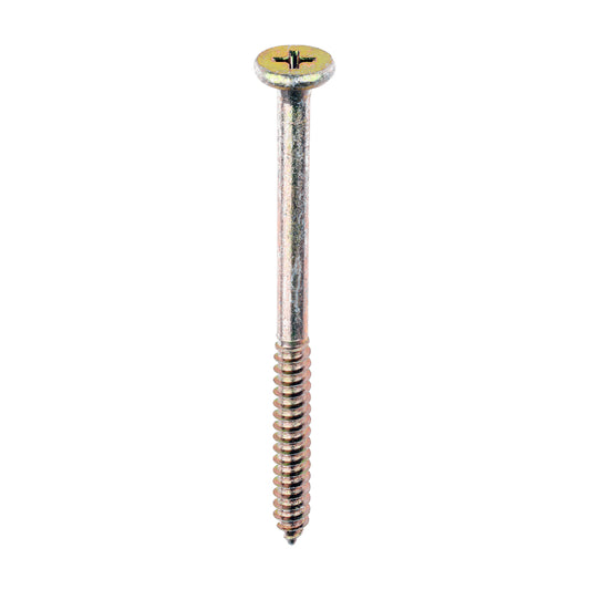 TIMCO Element Screws Shallow Pan Countersunk PH Self-Tapping Thread AB Point Yellow - 4.8 x 65 - Image