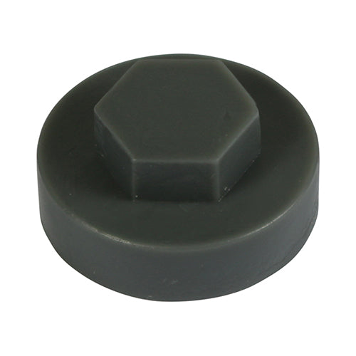 TIMCO Hex Head Cover Caps Slate Grey - 19mm - Image
