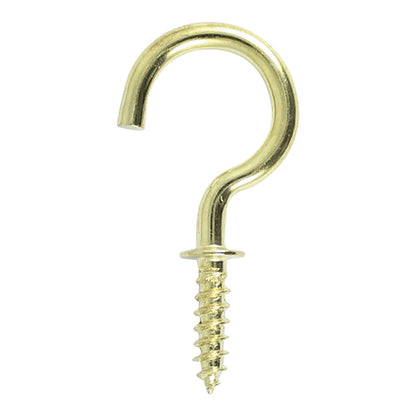 TIMCO Cup Hooks Round Electro Brass - 19mm - Image