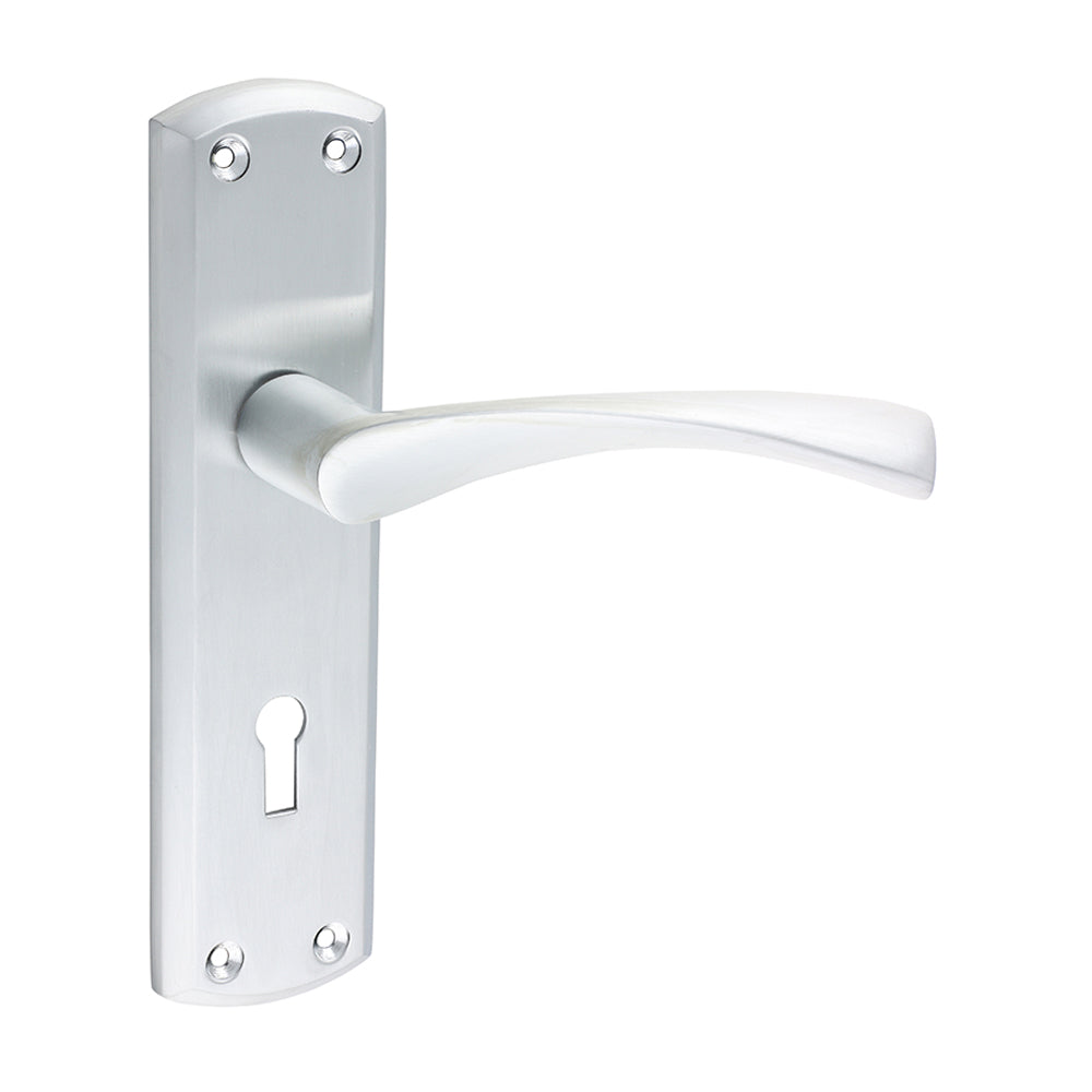TIMCO Zeta Lock Handles - Satin Chrome - 175 x 45mm - Image