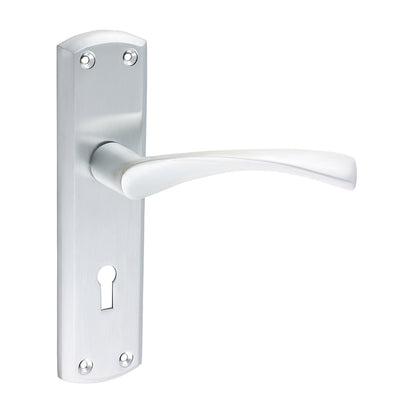 TIMCO Zeta Lock Handles - Satin Chrome - 175 x 45mm - Image