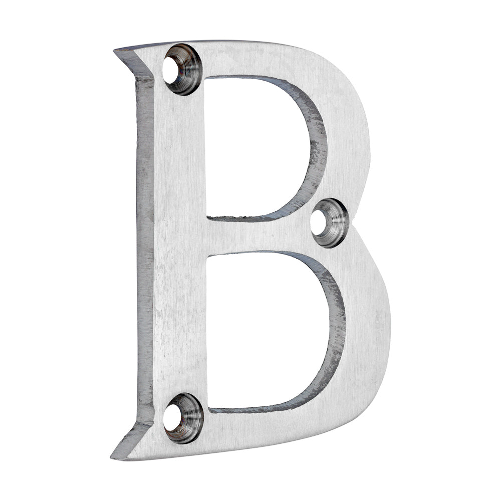 TIMCO Door Letter B - Satin Chrome - 64mm - Image