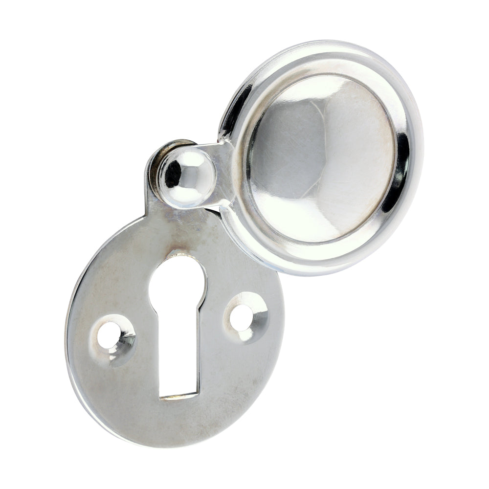 TIMCO Pair of Traditional Pattern Escutcheon - Polished Chrome - 32mm - Image