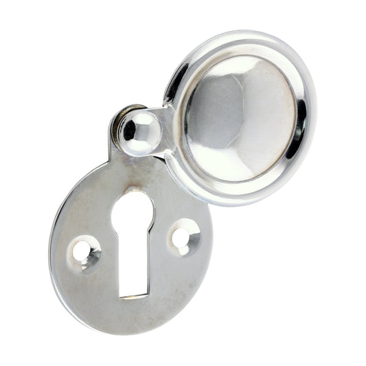 TIMCO Pair of Traditional Pattern Escutcheon - Polished Chrome - 32mm - Image
