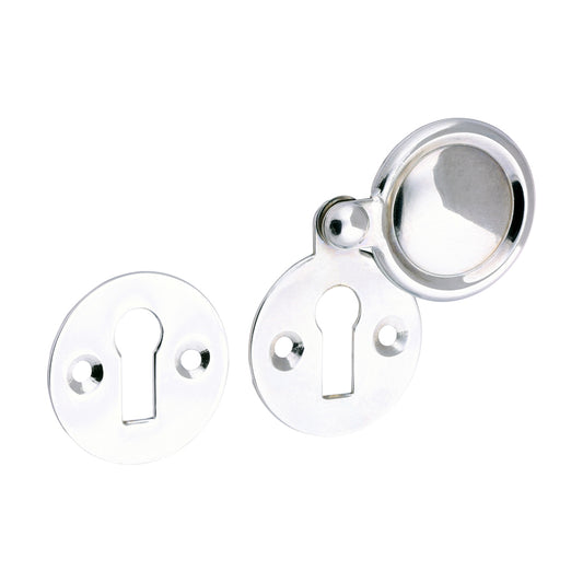 TIMCO Pair of Traditional Pattern Escutcheon - Polished Chrome - 32mm - Image