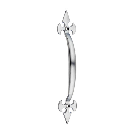 TIMCO Fleur De Lys Pull Handle - Satin Chrome - 178mm - Image