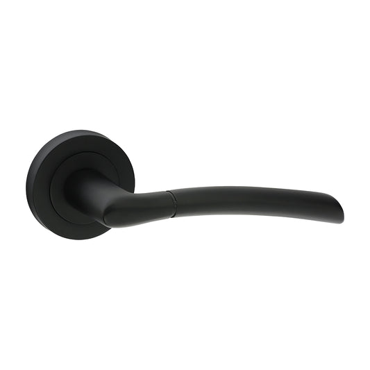 TIMCO Shavington Lever On Rose Handles - Matt Black - 49mm - Image