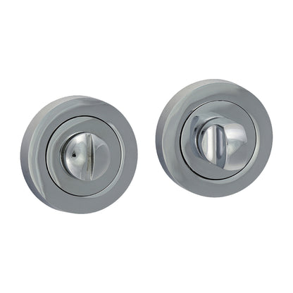 TIMCO Bathroom Thumb Turn And Release - Polished Chrome - 49mm - Image