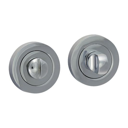 TIMCO Bathroom Thumb Turn And Release - Polished Chrome - 49mm - Image