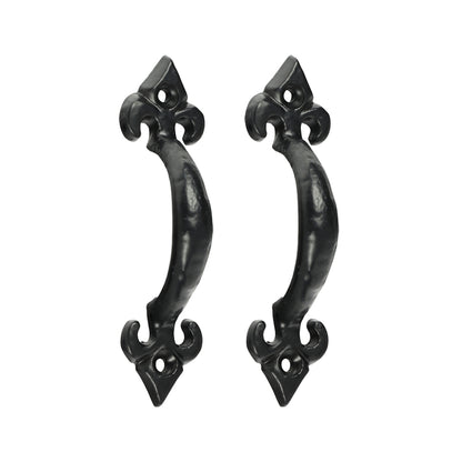 TIMCO Fleur De Lys Pull Handle - Antique Black - 4" - Image