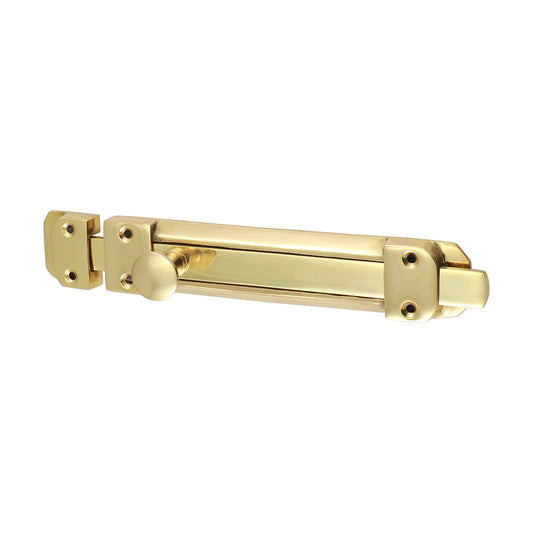 TIMCO Contract Flat Section Bolt Polished Brass - 210 x 35mm - Image