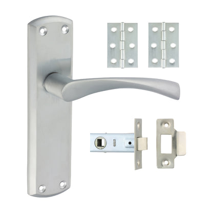 TIMCO Zeta Lever Internal Door Latch Pack - Satin Chrome - Mixed - Image