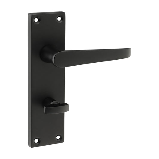 TIMCO Straight Bathroom Handles  - Matt Black - 151 x 42mm - Image