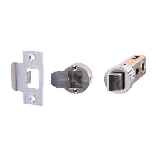 TIMCO Quick Fit Round Tubular Latch - Nickel - 64 case / 45 backset - Image