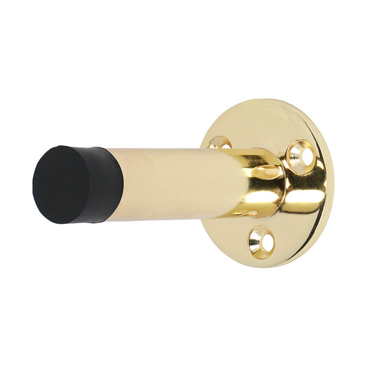 TIMCO Projection Door Stop Polished Brass - 70mm - Image
