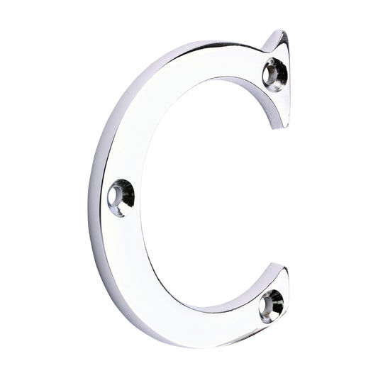 TIMCO Door Letter C - Polished Chrome - 65mm - Image