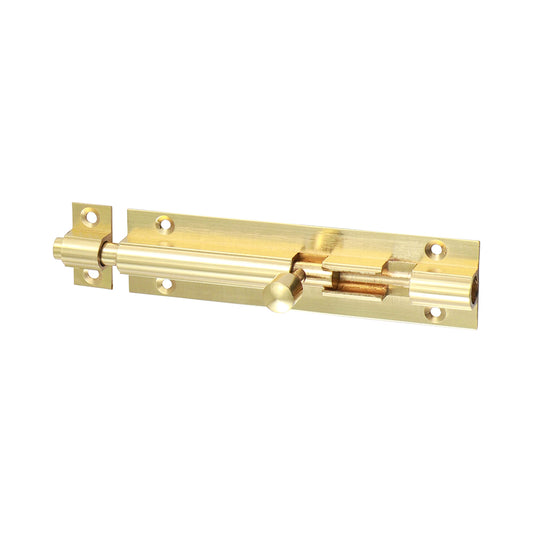 TIMCO Straight Barrel Bolt Polished Brass - 100 x 25mm - Image