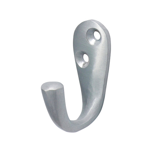 TIMCO Single Robe Hook Satin Chrome - 44 x 18mm - Image