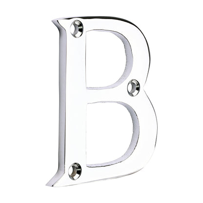 TIMCO Door Letter B - Polished Chrome - 64mm - Image
