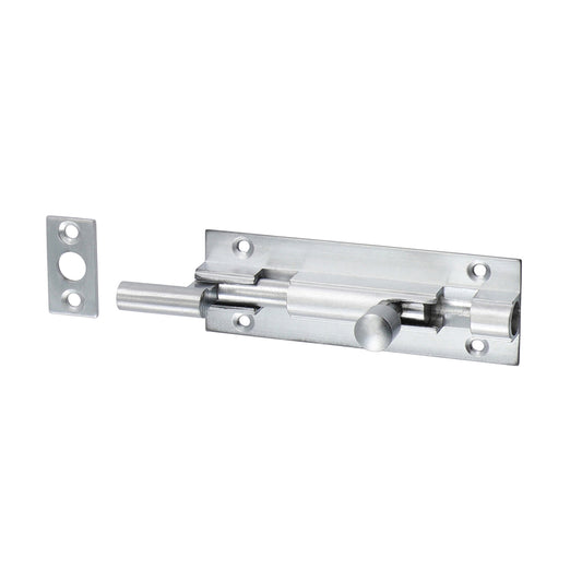 TIMCO Necked Barrel Bolt Satin Chrome - 75 x 25mm - Image
